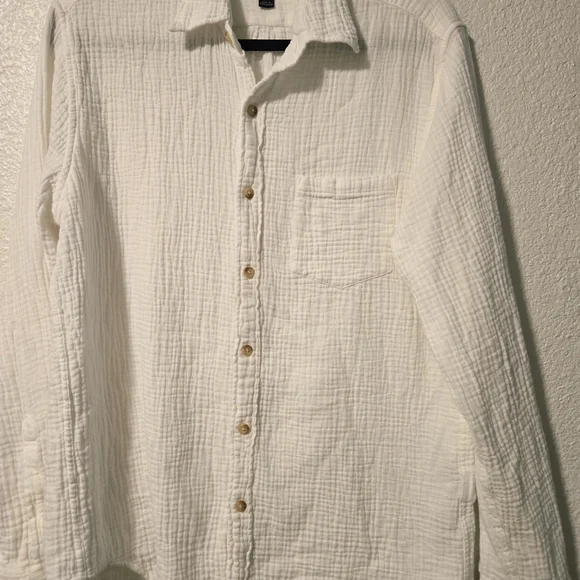 J. Crew White Textured Shirt - Picture 4 of 8